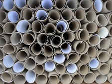 100 cardboard tubes empty loo roll cores. Art Craft Pets Gardening
