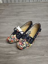 Ladies Sebago Bala Liberty Moccasins Boat Shoes. Floral Print. UK 3.5 W slip on