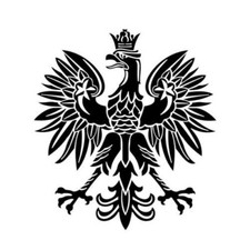 POLAND EMBLEM POLISH EAGLE BLACK-CAR LAPTOP WINDOW BUMPER VINYL STICKER