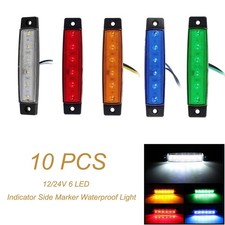 10 Pcs 12V 24V Mini 6LED Truck