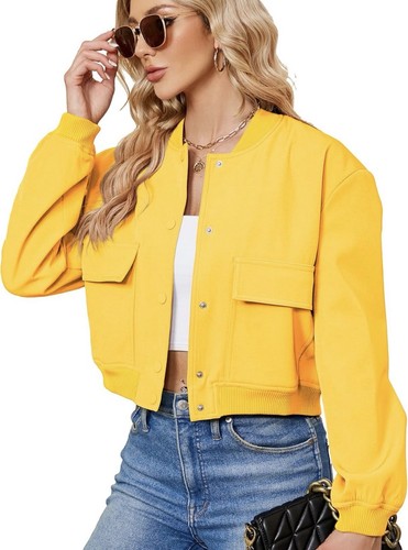 Zando cropped yellow women - cropped, women's