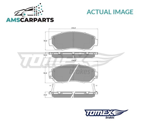 Brake pads set - braking, pad