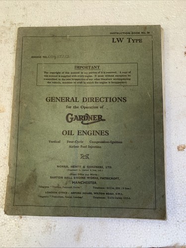 Vintage gardner diesel engine - gardner,
