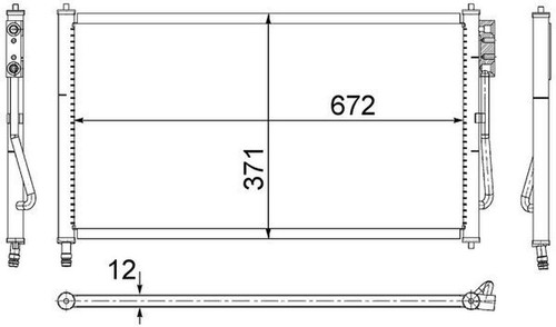 Mahle condenser - condenser,