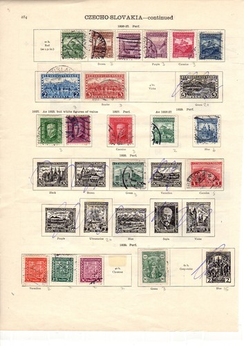 Czechoslovakia album pages - czechoslovakia, 5