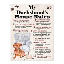  My Dachshund's House Rules