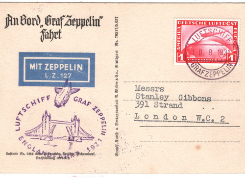 Graf zeppelin air mail - air, an
