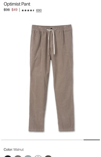 Vuori optimist pant mens - vuori,