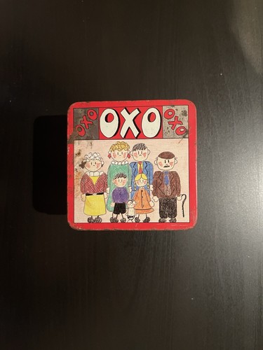 Vintage oxo cube storage tin - cube,