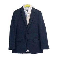 Next Navy Blue Boys 3 Piece Smart Occasion Suit Trousers Shirt Jacket Age 6 116c