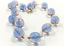 vintage glass beads necklace