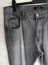 Men's Straight Leg Jean Grey UK 38L Waist 38in L33in By Pierre Cardin Used Good 