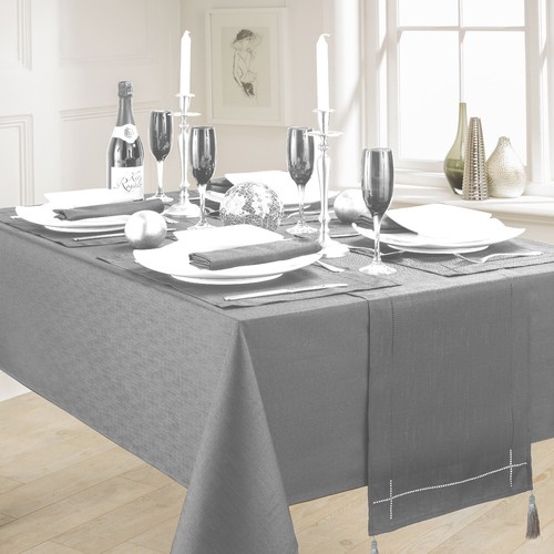 Linen look grey - look, cloths