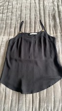 Ladies Size S Vera & Lucy Black Thin Floaty Strap Top