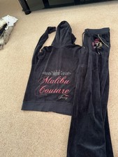 Juicy Couture Tracksuit Set Size M Bottoms And Size XL Zip Up Hoodie Top