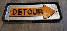 Heavy Metal Detour Sign Wall Plaque Mancave Manshed 