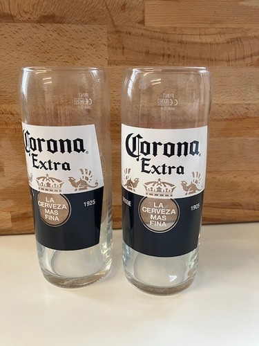 Corona iconic pint glasses - pint, x2