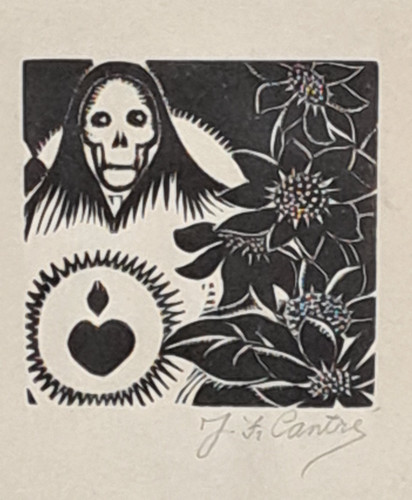 Jan frans cantre woodcut - frans,