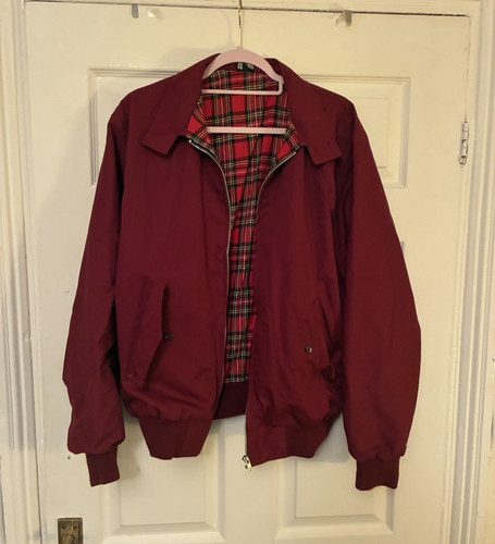 Men red harrington jacket - red,