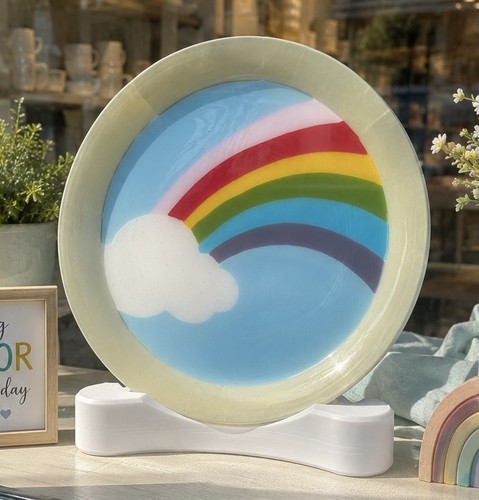 Handcrafted unique 21cm - , round