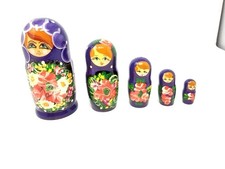 Set of 5 Hand Painted Small