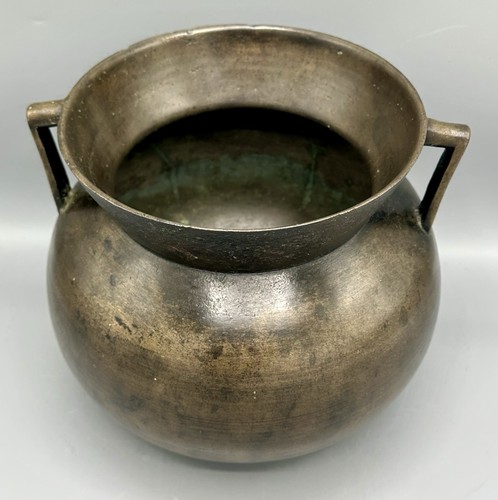 Antique bronze cauldren - bronze, large