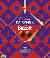 Biscoff Festive Advent Calendar, Includes 12 Chunks of  Dairy Milk & 12 Chunks w