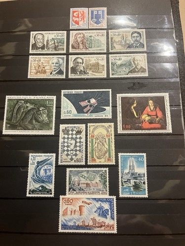 Old french stamps collection - old,