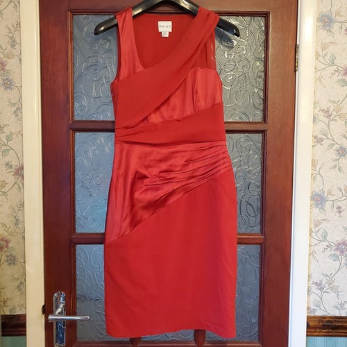 Reiss dress hermione lined red - hermione,