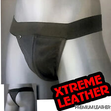 100% Real Leather POUCH Jockstrap Gay Sexy Thong Underwear XS S M L XL XXL