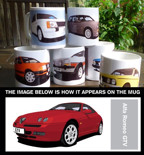 Alfa romeo gtv - romeo, mug