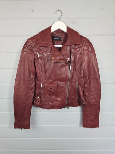Karen millen burgundy leather - millen,