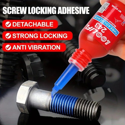 Red 271 thread lock bolt - red,