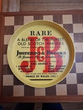 Promotional Adverting Pub Bar J&B Whisky Yellow Plastic Serving Tray 33x5cm