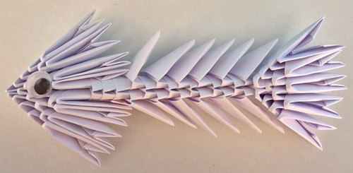 Large handmade origami - handmade, fish