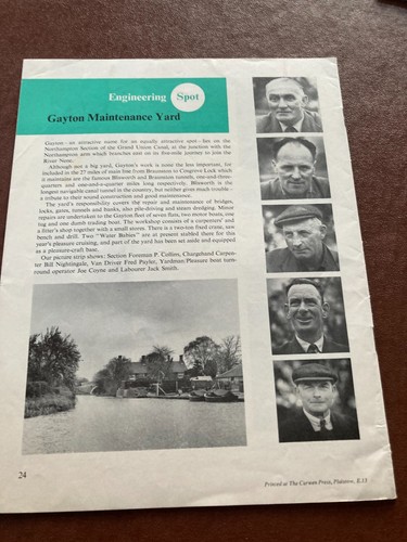 Canal waterway interest 1960s - interest,