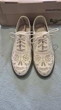 Dr. Martens Aila Day of the Dead Skull and White Brogues UK Size 5 - Worn Once
