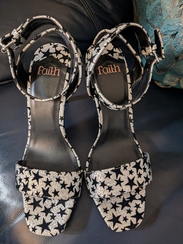 Faith ladies silver sparkly - faith,