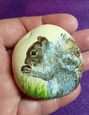 Pebbles hand painted Squirrel