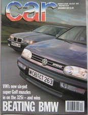 CAR magazine 12/1991 Featuring BMW, VW Golf VR6, GMC Syclone, Alfa Romeo, Rover