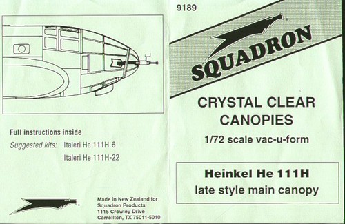 Squadron canopies sqs9189 72 - squadron,
