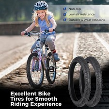 2 Pcs Mountain Bike Tires 26” X 1.95” with 2 Pcs Bike Tubes 20” X 1.90” - 2.215”