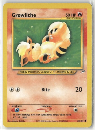Pokemon growlithe 068 105 - pokemon,