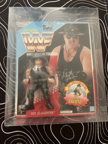 Wwf hasbro sgt slaughter moc - wwf,