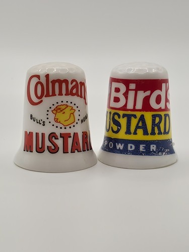 Vintage advertising thimbles - advertising,