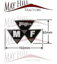Massey Ferguson Tractor MF Triple Triangle Decal Sticker