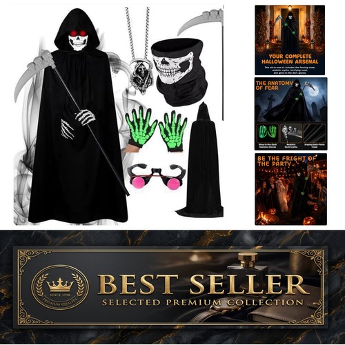 Halloween grim reaper costume - halloween,