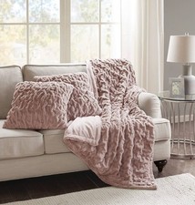 Comfort Spaces Faux Fur Throw