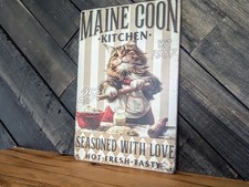 Maine Coon Kitchen Sign -