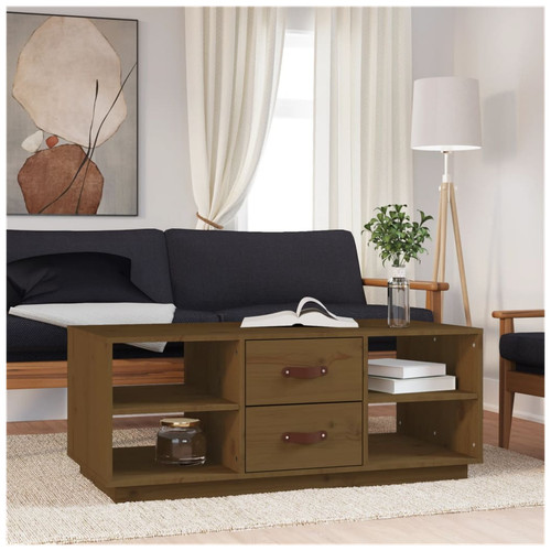 Coffee table solid pinewood - table,